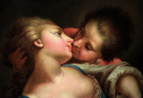 Sapphic Erotic Scene - Felice Boscaratti (1721 – 1807) - 